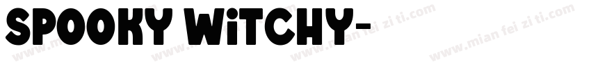 Spooky Witchy字体转换